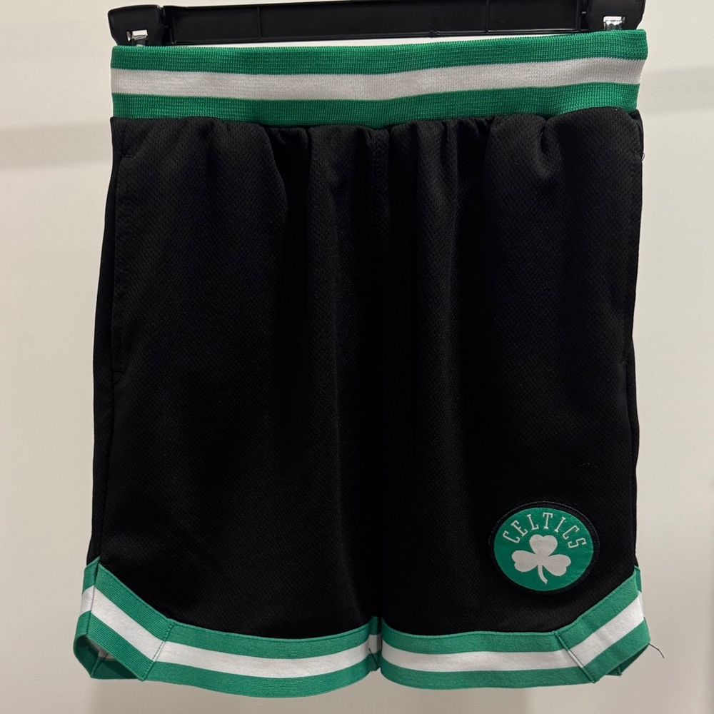 Celtics Kids Black and Green Shorts